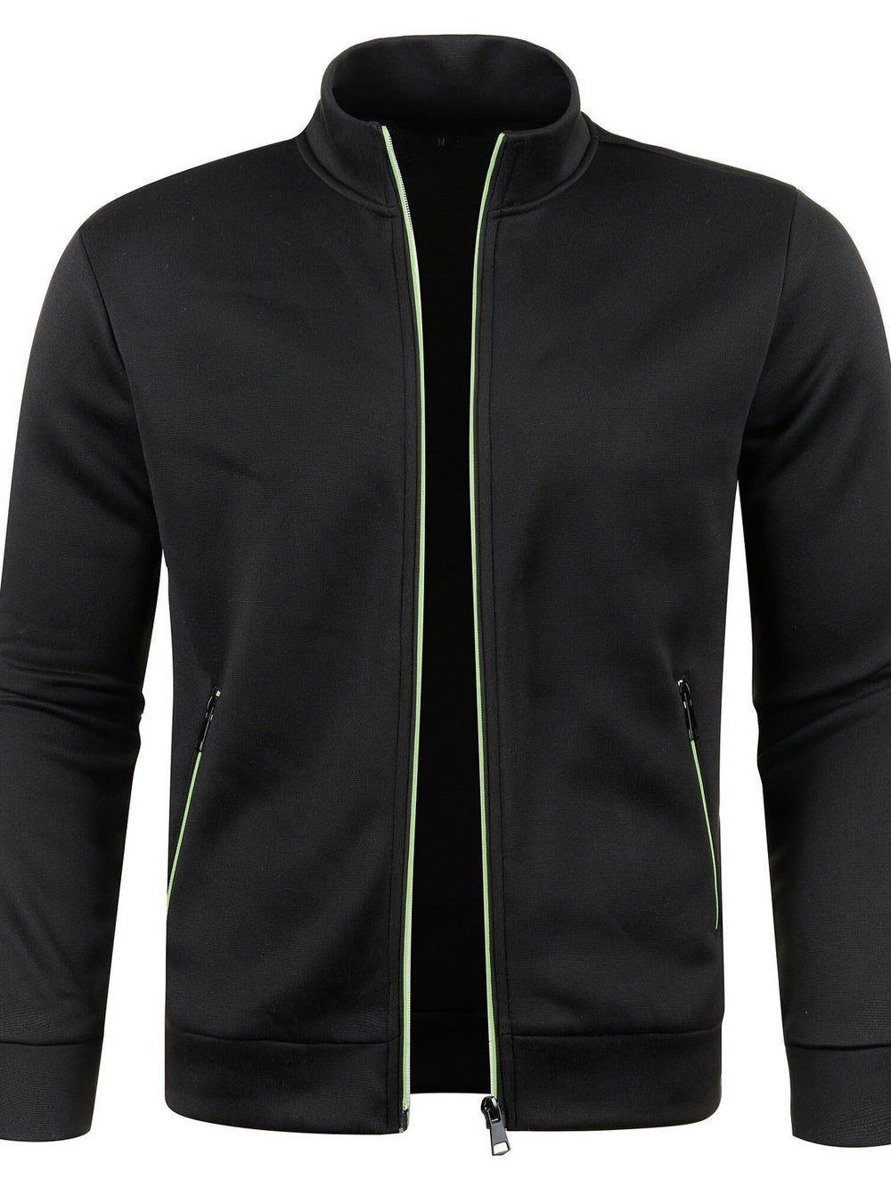 Zwart heren vest met ritssluiting