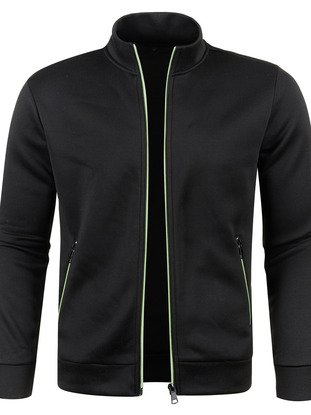 Zwart heren vest met ritssluiting