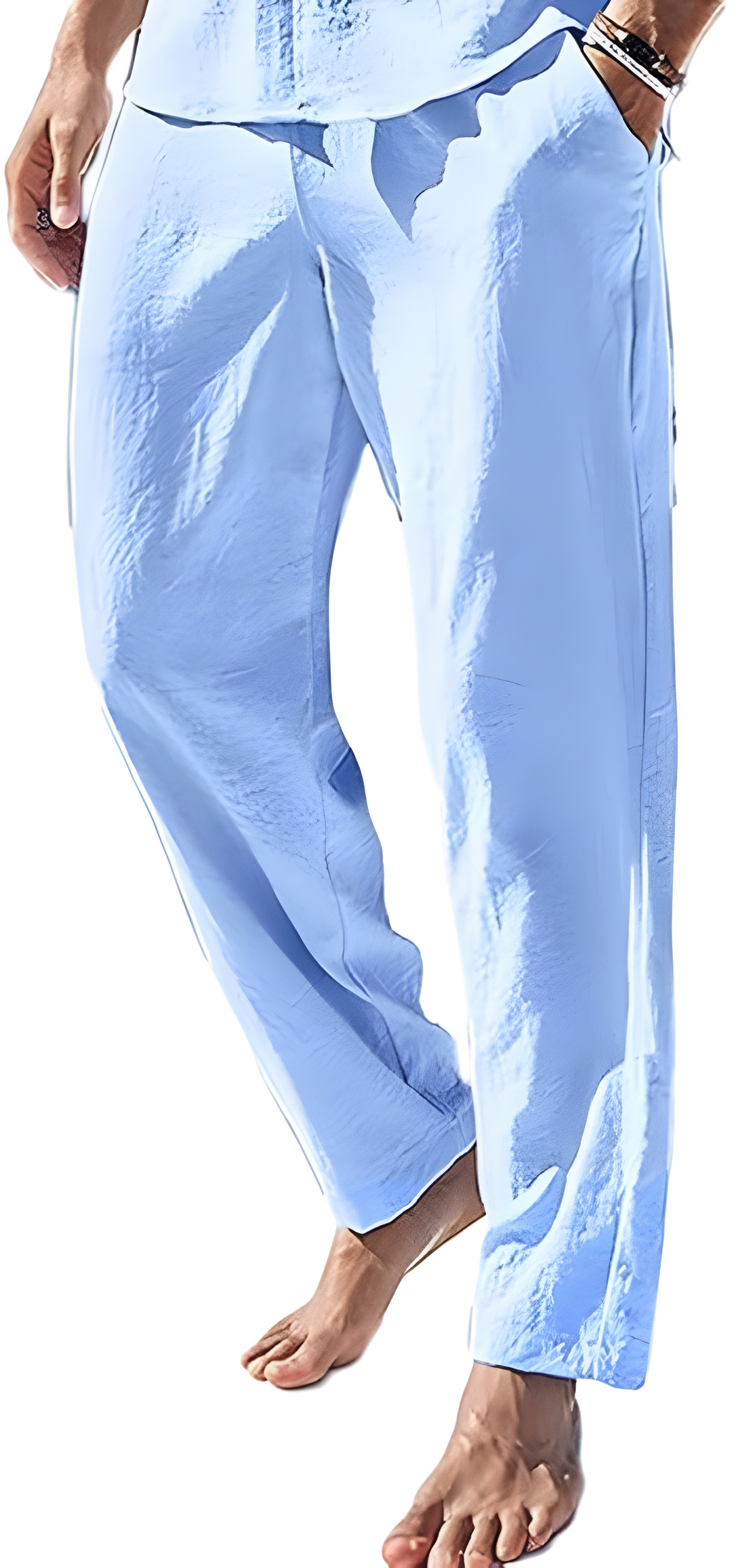 Stijlvolle casual heren broek, ideaal als comfortabele en luchtige zomerbroek