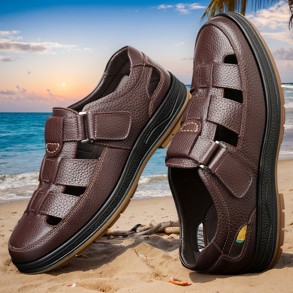 Lichte heren sandalen, ademend & antigeur, ideaal voor zomer, wandelen en dagelijks gebruik.