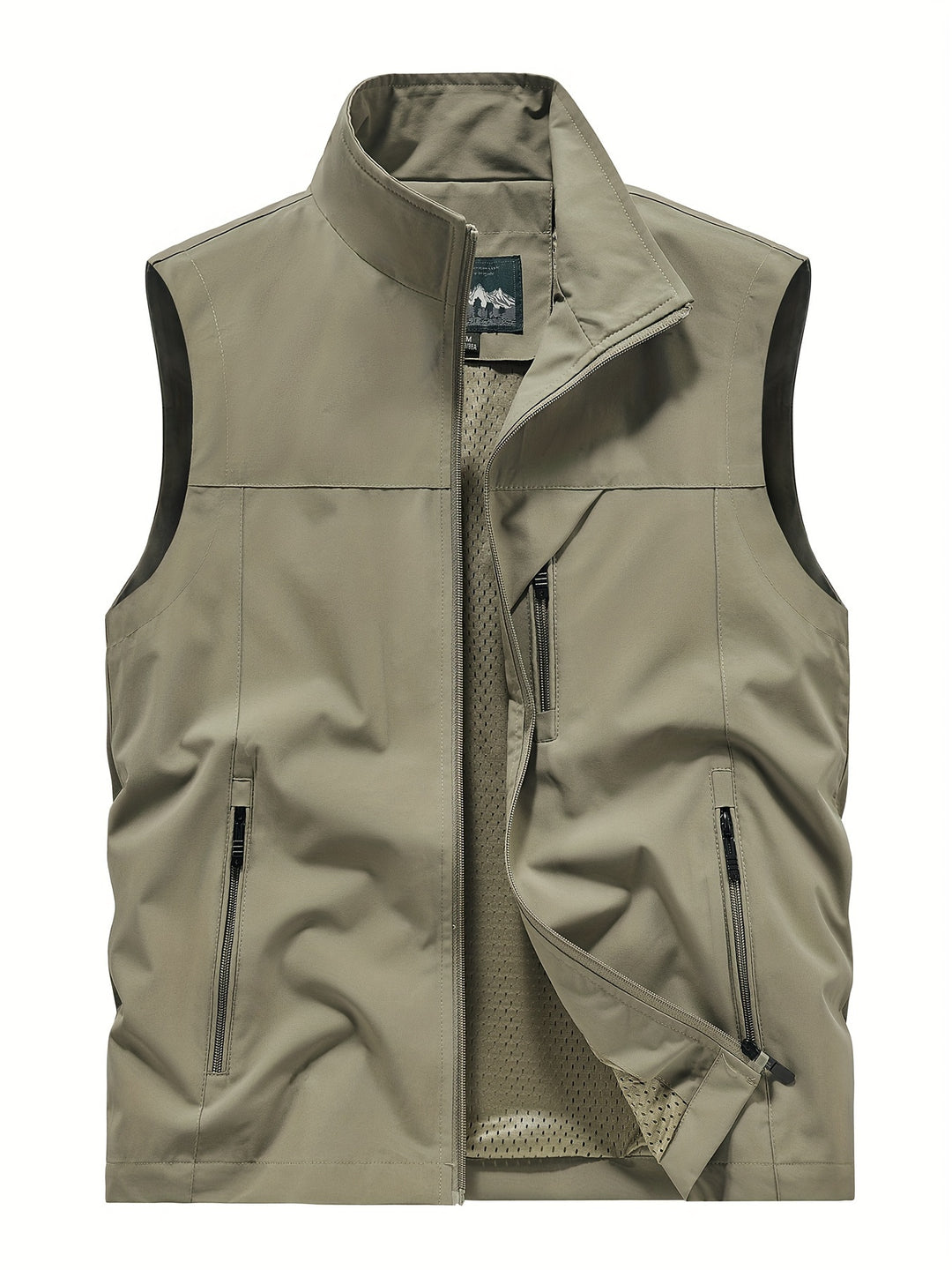 Lichtgewicht heren bodywarmer van ademend polyester, perfect voor wandelen, fietsen en outdoor avonturen.