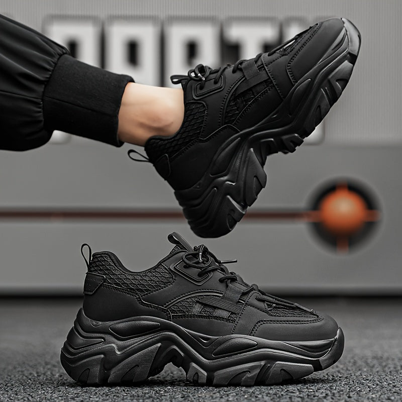 Modieuze heren sneakers met opvallend profiel en hippe uitstraling