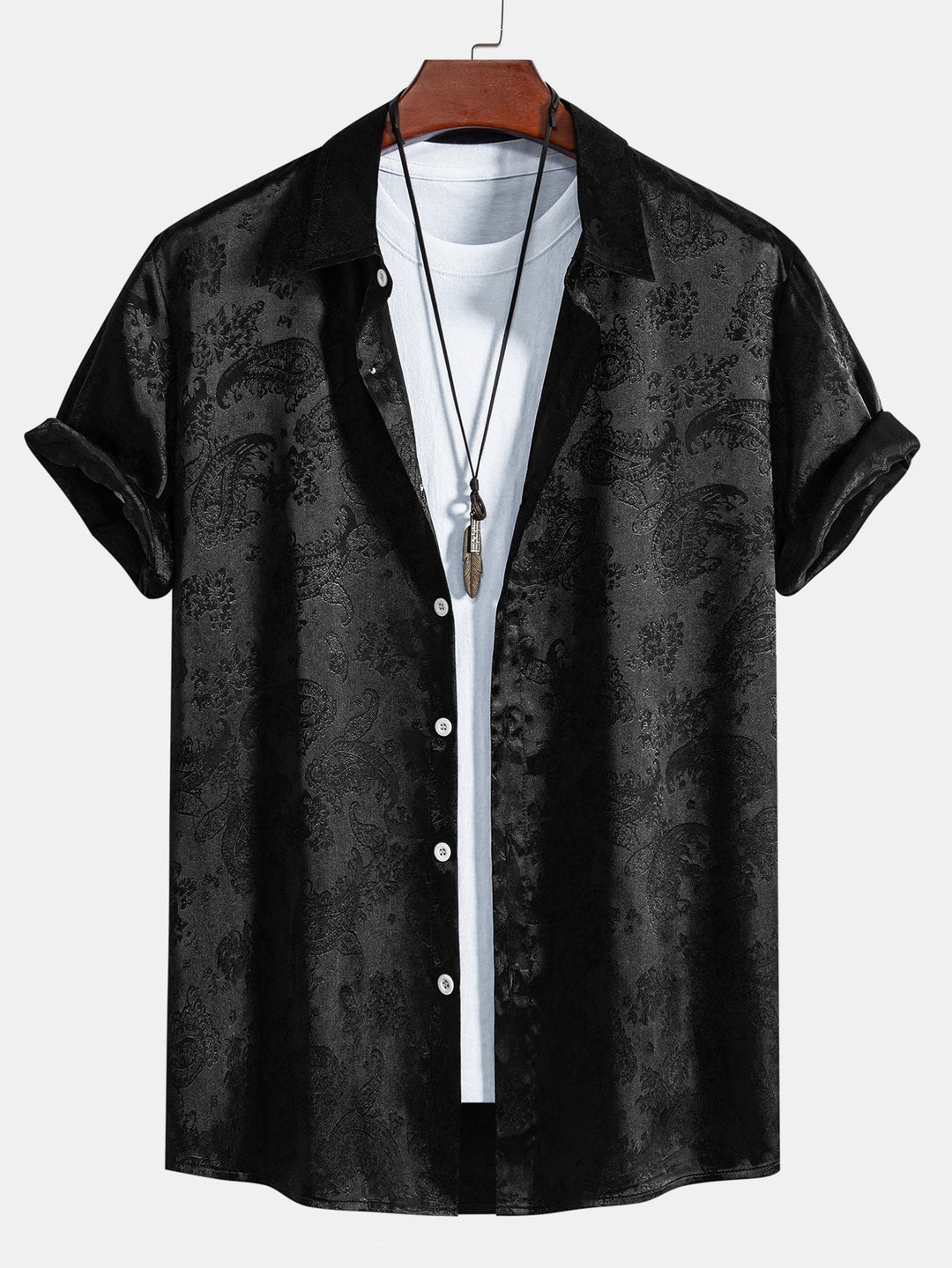 Comfortabel herenoverhemd met glans, ideaal voor zowel casual als feestelijke stijl. Elegant en trendy.