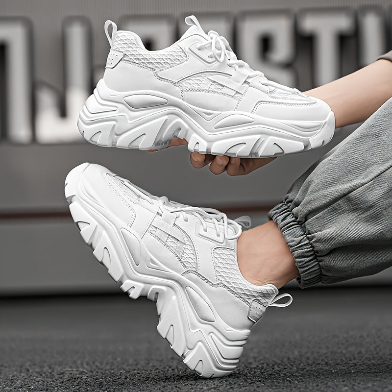 Comfortabele casual herenschoenen met een trendy chunky design zool