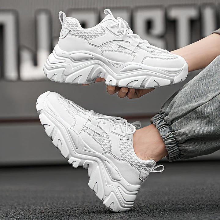 Comfortabele casual herenschoenen met een trendy chunky design zool