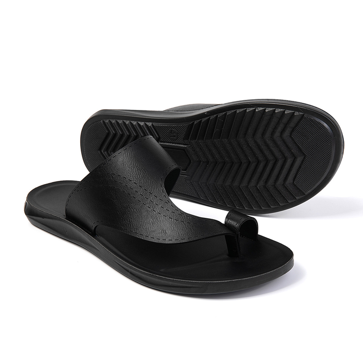 Casual heren sandalen met open teen en dikke antislip zool voor dagelijks voetcomfort, binnen of buiten.