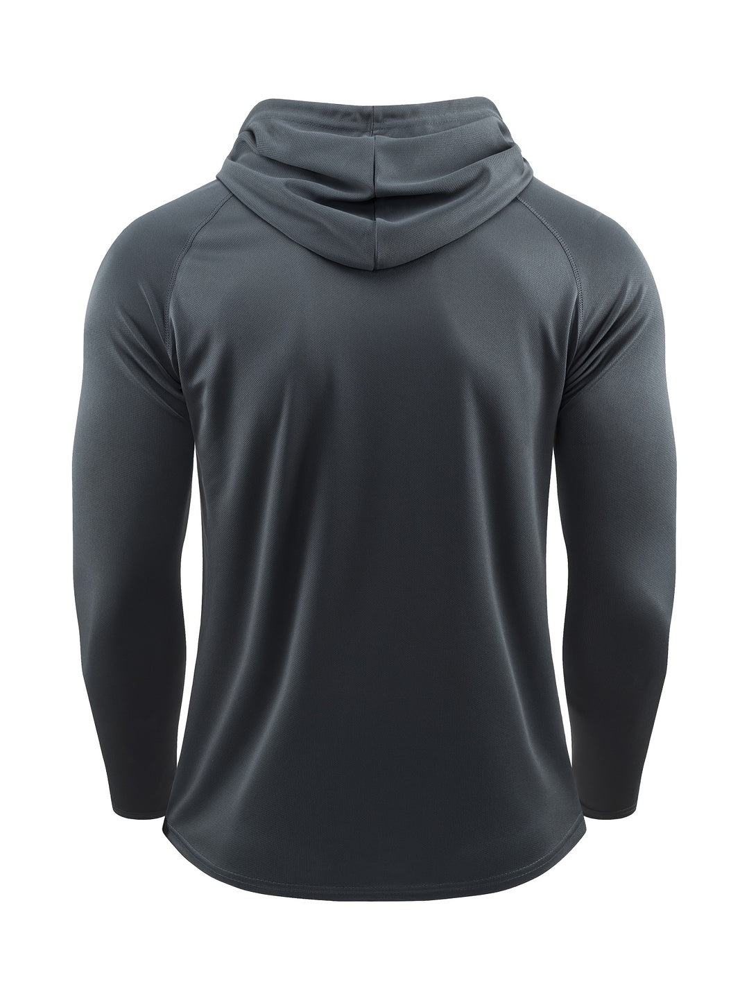Actieve man draagt een sneldrogende heren hoodie tijdens het sporten buiten