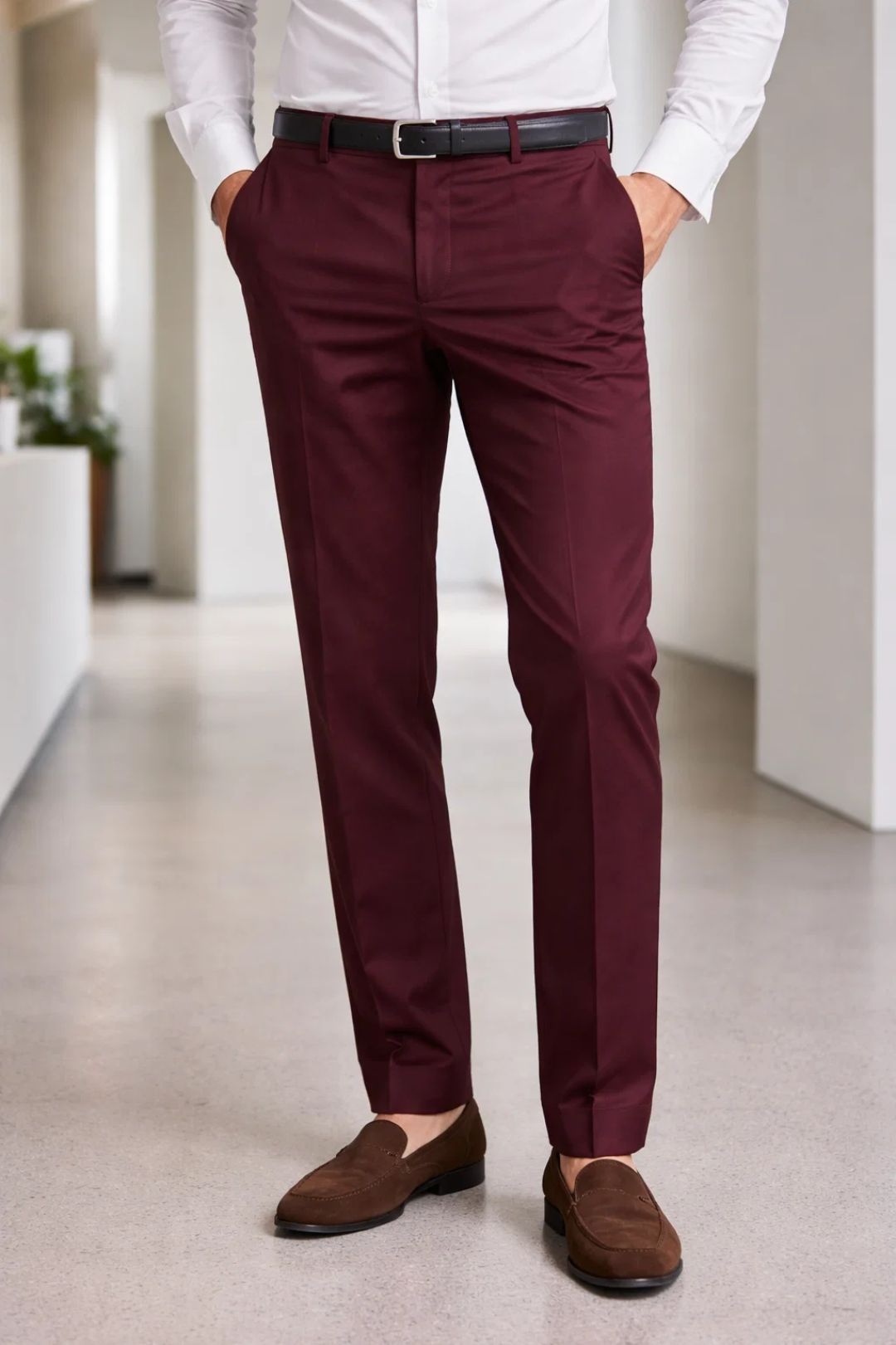 Stijlvolle heren pantalon, de perfecte mannenmode mix van elegantie en comfort. Ideaal voor geklede outfits.