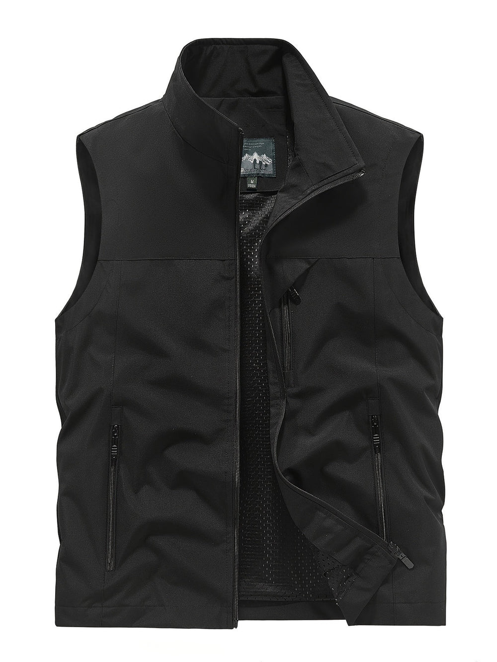 Mouwloos outdoor vest voor mannen, ademend en regular fit, ideaal voor lente en zomer sportactiviteiten.