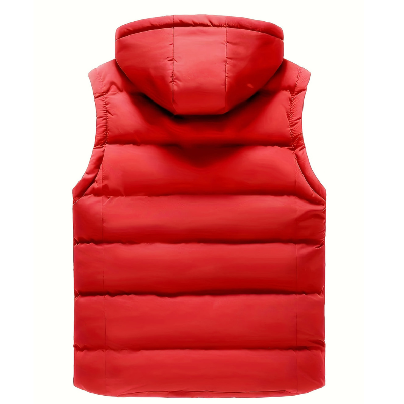 Heren bodywarmer in regular fit met afneembare capuchon