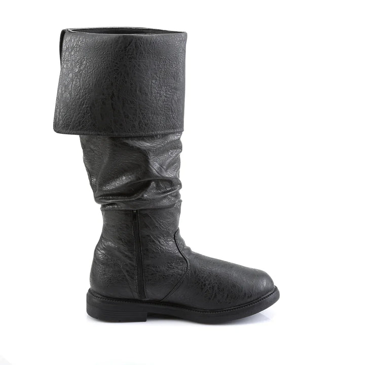 Stijlvolle herenschoenen: hoge laarzen met modieuze denimprint, geschikt voor herfst en lente.