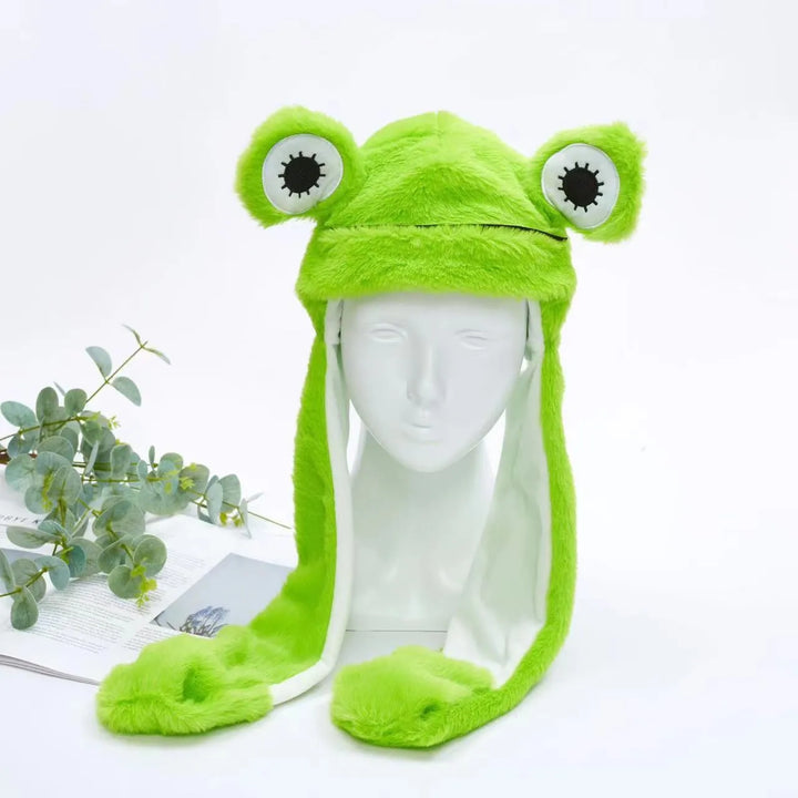 Unisex accessoire: pluche muts met mechanische bewegende oren