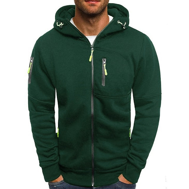 Heren vest met capuchon, modern ontwerp en zacht polyester katoen, ideaal voor mannen.
