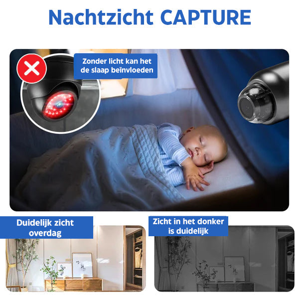 "Full HD compact onopvallende beveiligingscamera met 160° groothoeklens, wifi, nachtzicht en hoge videokwaliteit."