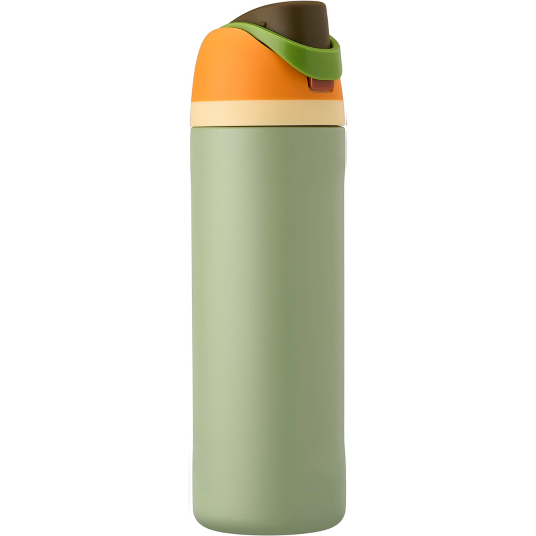 "Geïsoleerde RVS fles met rietje, lekvrij, beschikbaar in diverse kleuren, houdt dranken koud of warm. Perfecte hydratatie."