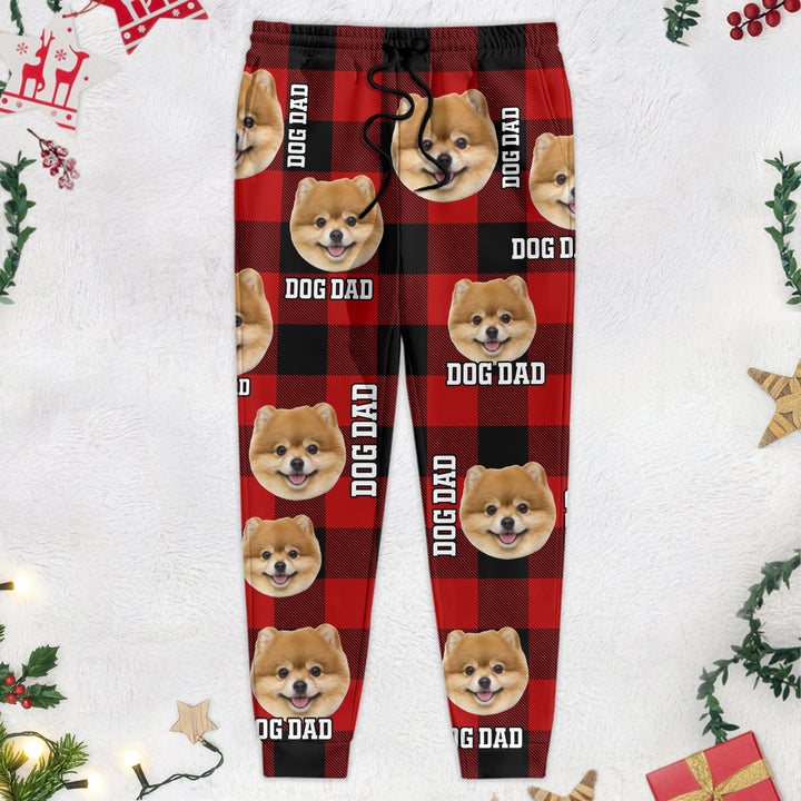 Gepersonaliseerde joggingbroek met unieke huisdierfoto, voor dames, heren en kinderen. Comfortabele, custom sweatpants.
