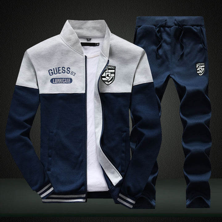 Stijlvol geel heren baseball trainingspak Geus. Comfortabel sportpak voor mannen, ideaal voor training en casual look.
