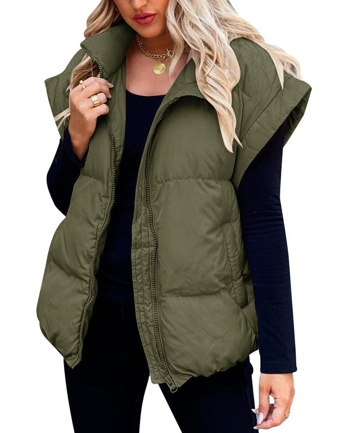 Stijlvolle gewatteerde bodywarmer voor dames, comfortabele wintermode