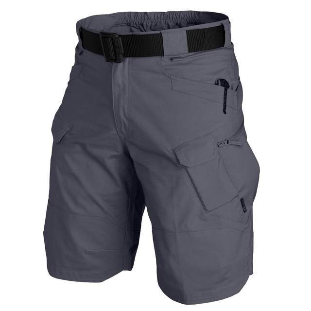 "Groene cargo shorts heren, katoenen polyester mix, meerdere zakken, casual stijl, ideaal voor lente-zomer vrije tijd"
