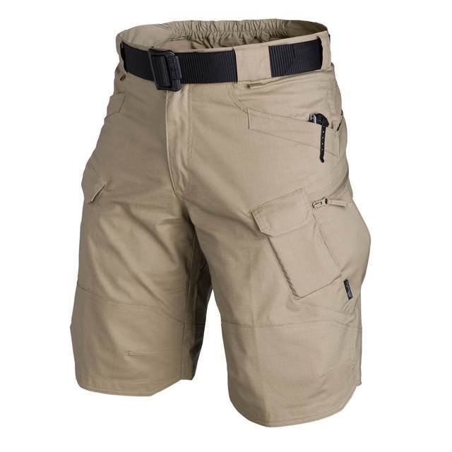 "Groene cargo shorts heren, katoenen polyester mix, meerdere zakken, casual stijl, ideaal voor lente-zomer vrije tijd"