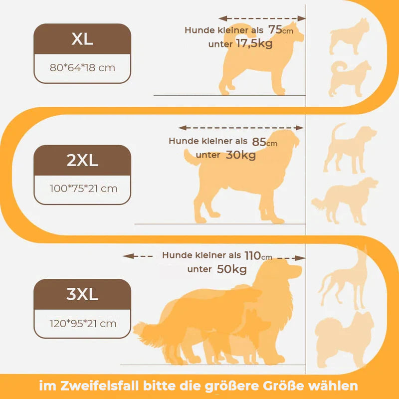 Luxe orthopedisch hondenkussenbed, biedt ultiem comfort en ontspanning voor grote honden.