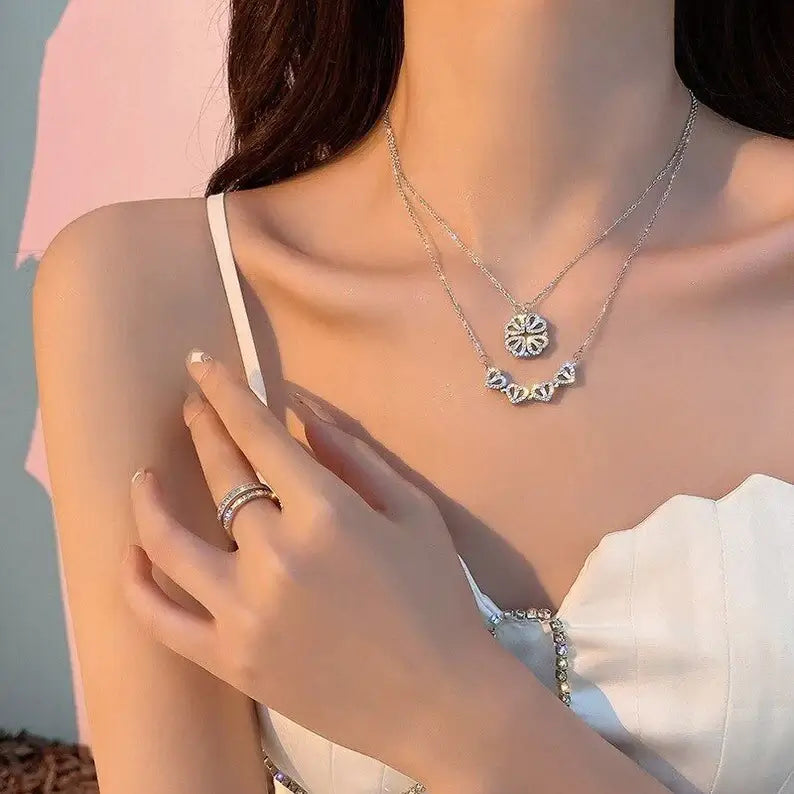 Sieraden cadeau-idee: klavertje vier en harten ketting