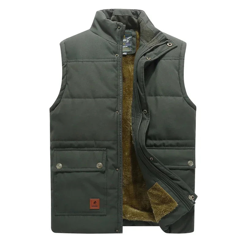 Casual heren bodywarmer jas, veelzijdig en warm, ideaal voor een gelaagde look.