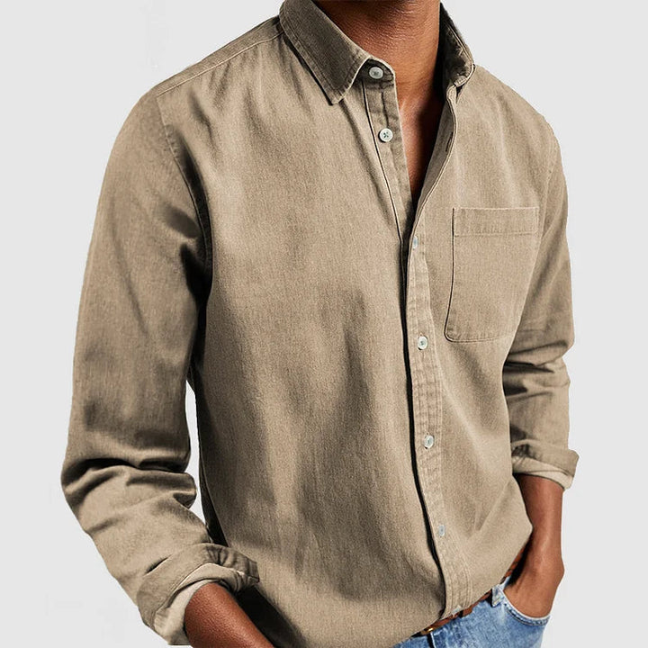 Lichtgewicht heren overhemd, casual stijl, ideaal voor warme zomerdagen en een modieuze uitstraling.
