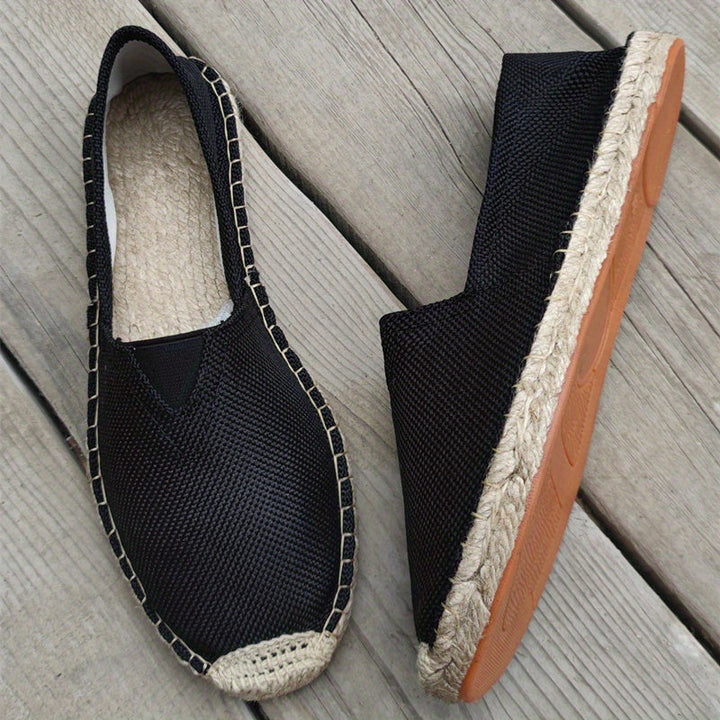 "Heren espadrilles loafers, casual lichtgewicht instapschoenen met ademend canvas, ideaal voor zomerse dagen."