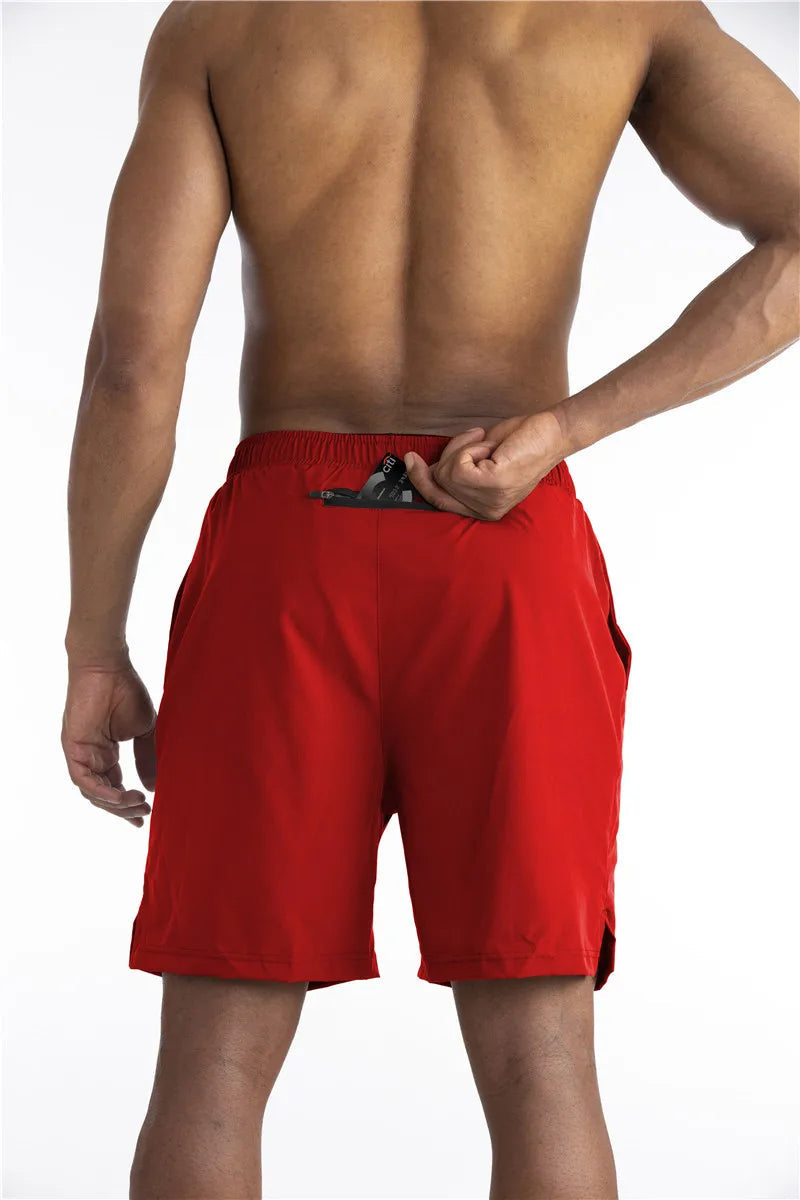 Comfortabele heren sportshorts met flexibele stof en ingebouwde liner voor optimale performance.