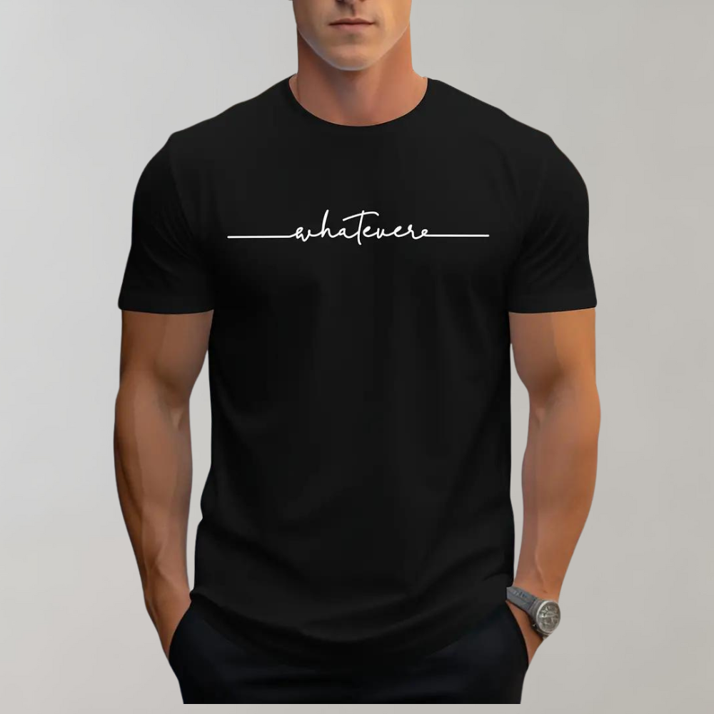 Heren Kay T-shirt, zwart, ronde hals, comfortkatoen. Ideaal voor casual zomeroutfits. Verkrijgbaar in meerdere kleuren.