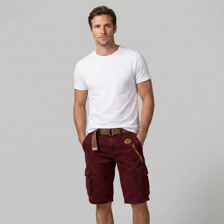 Stijlvolle heren korte cargo broek. Combineer comfort en functionaliteit voor jouw zomerse garderobe.