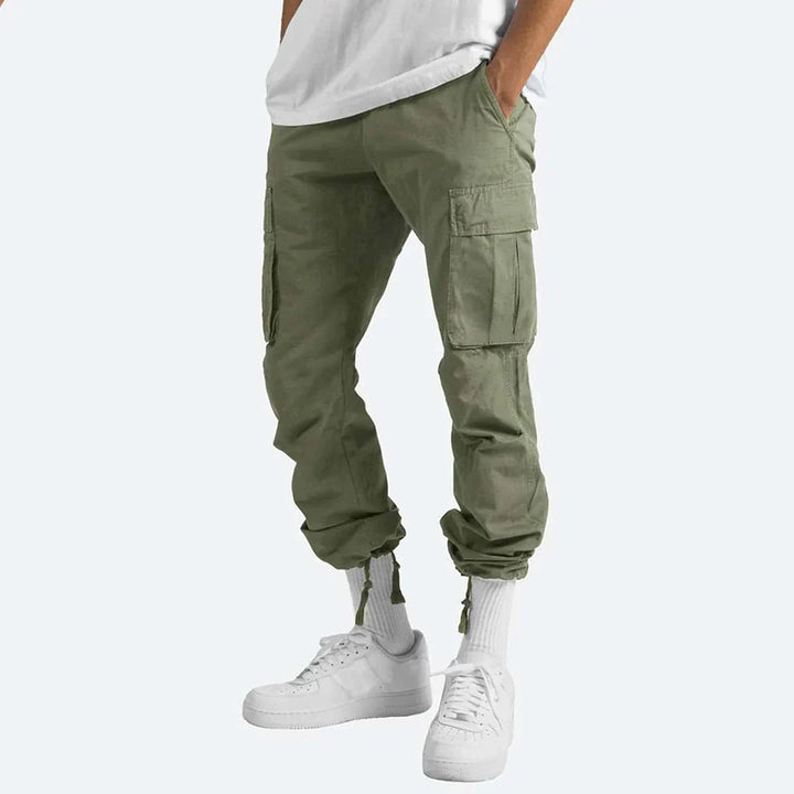 "Heren outdoor cargo broek met meerdere zakken, duurzaam en ademend ripstop-materiaal, ideaal voor avontuurlijke activiteiten