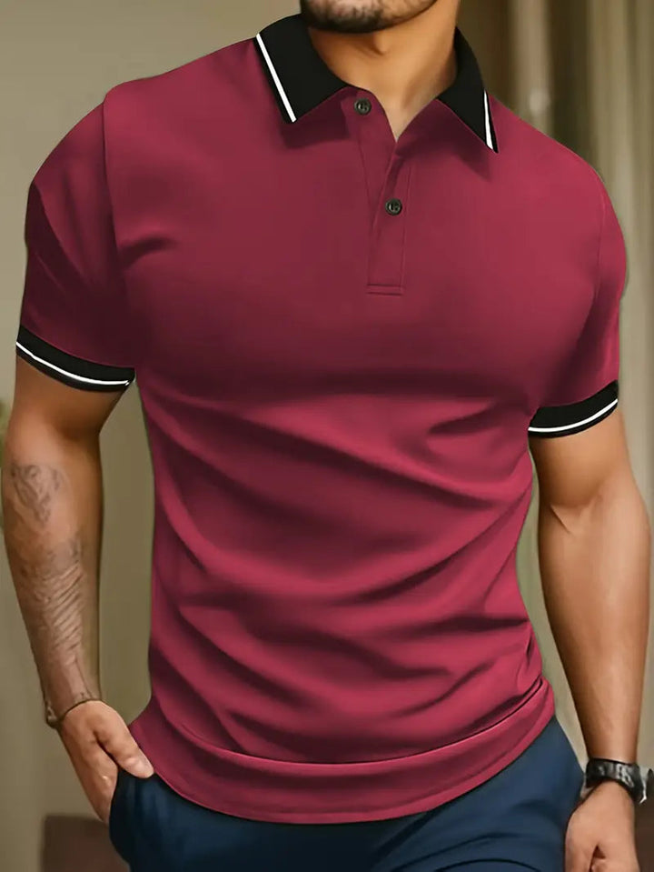Casual zomerkleding poloshirt voor heren in comfortabele pasvorm