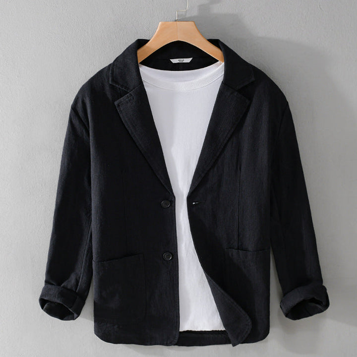 Casual-chic herenblazer, regular fit, met revers en knopen, voor een moeiteloos stijlvolle heren outfit.