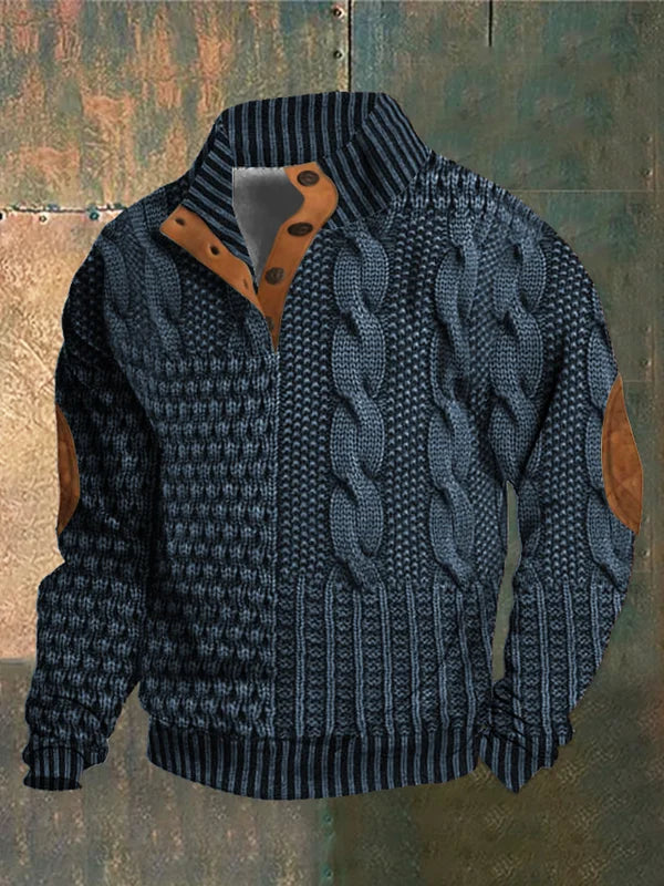 Man combineert Trui Noah: Stijlvolle herentrui casual gedragen. Comfortabele winterkleding voor modebewuste mannen.