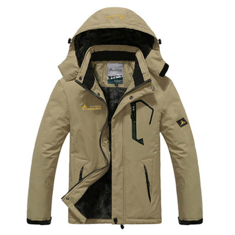 Beschermende heren waterdichte parka, wind- en waterdicht voor optimale warmte tijdens koude winterdagen.