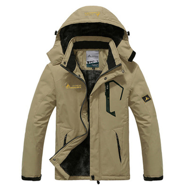 Beschermende heren waterdichte parka, wind- en waterdicht voor optimale warmte tijdens koude winterdagen.