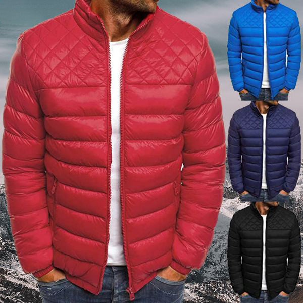 "Heren winterjas, gewatteerd en waterdicht, stijlvol en comfortabel, geschikt voor alle weersomstandigheden in diverse kleure