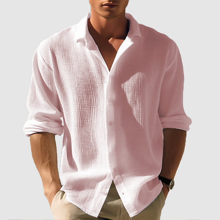 Chique zomerkleding heren: dit ademende overhemd is perfect voor zowel casual als stijlvolle gelegenheden.