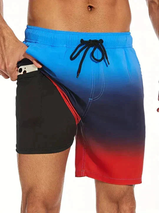 Sportieve zwemshort voor heren met comfortabel binnenbroekje
