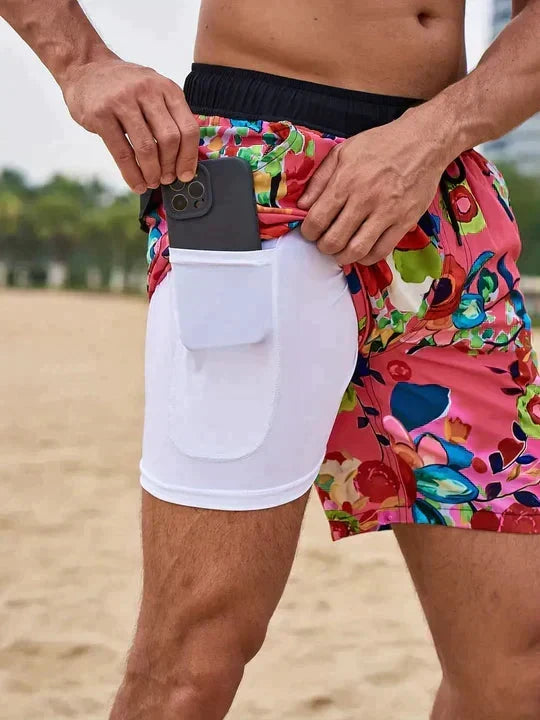 Modieuze surfshort voor heren ideaal voor zwembad en strand