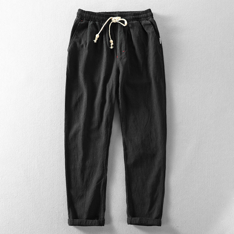 Veelzijdige herenbroek: stijlvolle rechte pijp, elastische taille, perfect voor zowel casual als geklede gelegenheden.