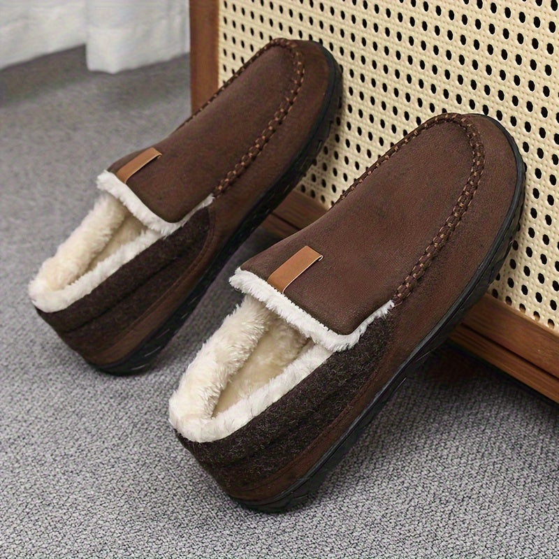 Comfortabele heren pantoffels, machinewasbaar en perfect voor thuis.