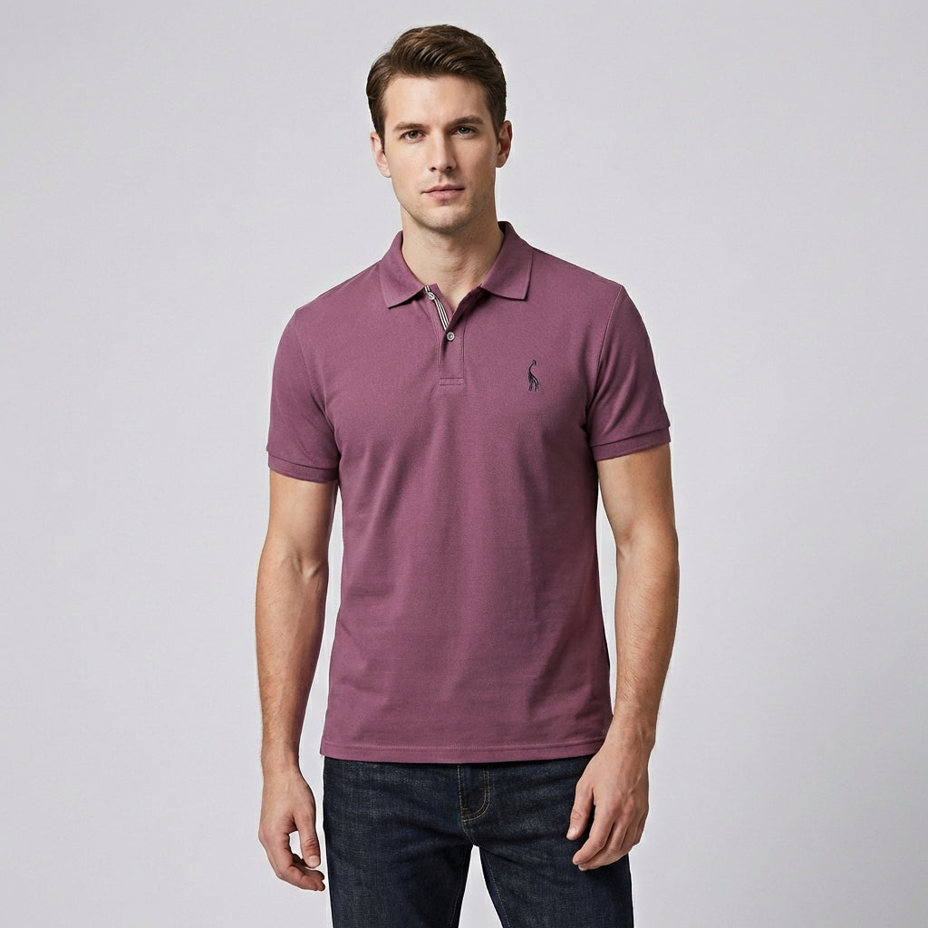 Comfortabele heren polo in klassiek design, ideaal voor casual en zakelijk-casual gelegenheden.