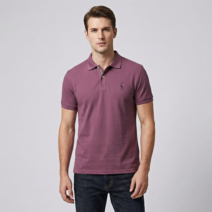 Comfortabele heren polo in klassiek design, ideaal voor casual en zakelijk-casual gelegenheden.