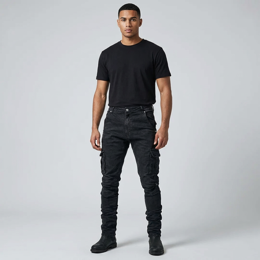 Heren stretch jeans in blauw voor optimaal comfort. Flexibele spijkerbroek, ideaal voor casual dagelijkse herenmode.