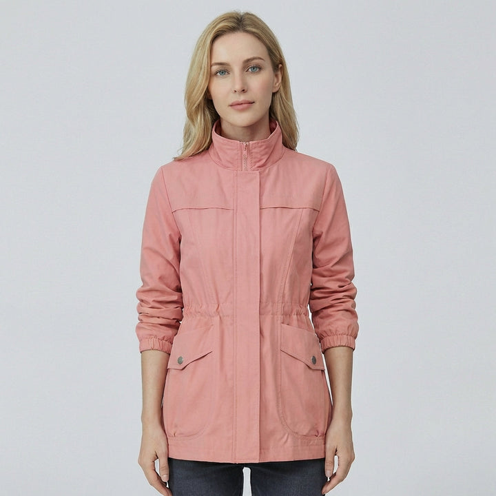 Casual dames lente trenchcoat met verstelbare taille en ruime voorzakken, modieus en comfortabel.