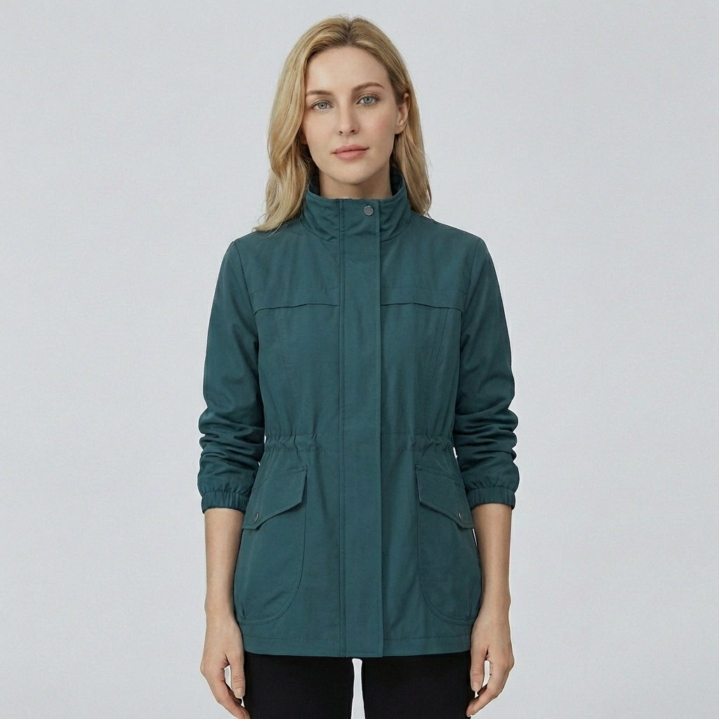 Elegante dames lente trenchcoat, een veelzijdige overgangsjas met verstelbare tailleband.