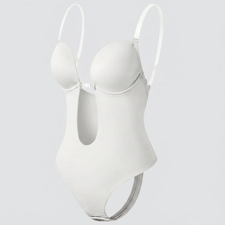 Veelzijdige dames body shaper: diepe V & rugloos, perfect voor onzichtbare figuurcorrectie onder elke outfit.